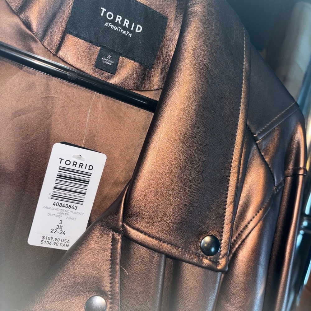 Torrid Metallic Bronze Jacket